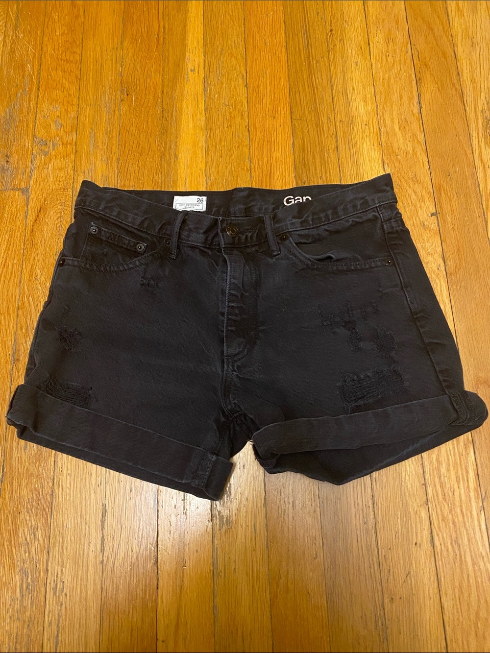 Gap Sexy Boyfriend Distressed Shorts Size 26